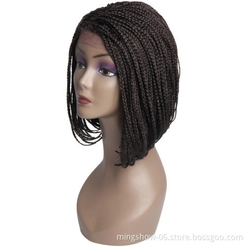 Top quality synthetic ombre braided wig, fast delivery afro wig braided for sale